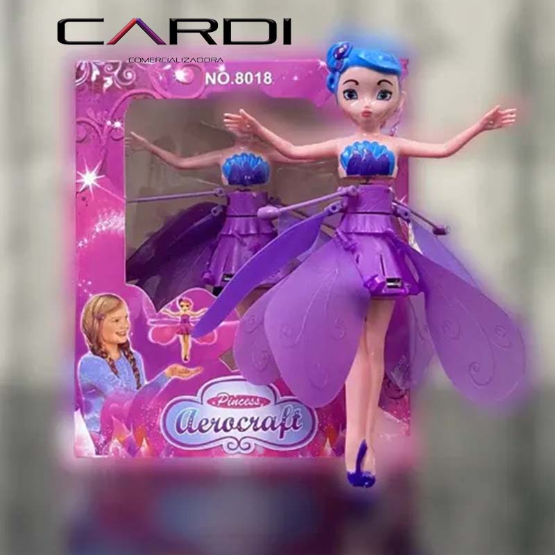 Hada Voladora con luces y sensor