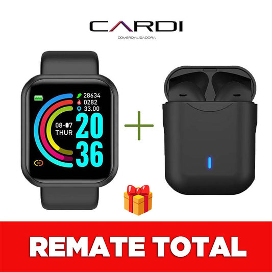 Combo 💥⌚ Smartwatch + Audífonos multicolor touch