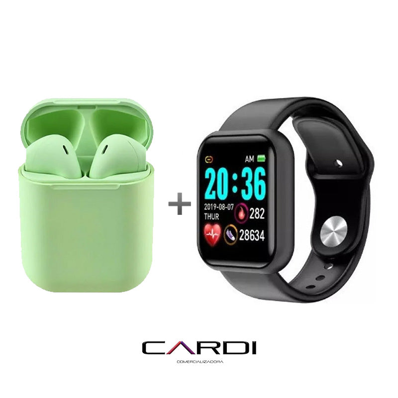 Combo 💥⌚ Smartwatch + Audífonos multicolor touch
