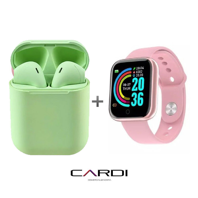 Combo 💥⌚ Smartwatch + Audífonos multicolor touch