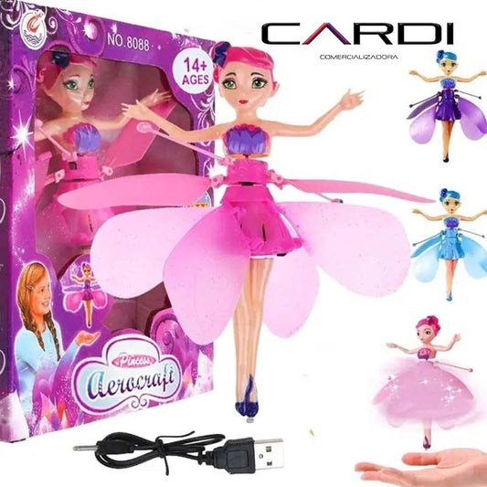 Hada Voladora con luces y sensor