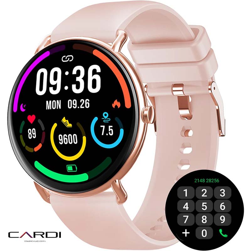 SMARTWATCH AMOLED SUMERGIBLE - Reloj Inteligente con Llamadas, Fitness y Salud 🌟 Termómetro, Frecuencia Cardíaca y 6 Meses de Garantía