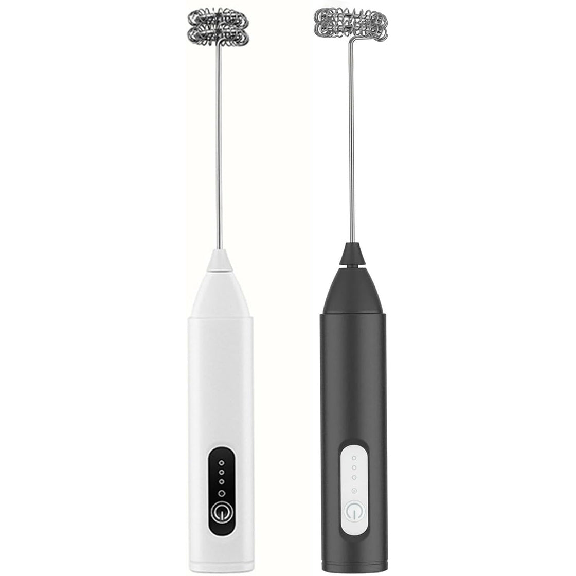 Batidor Eléctrico Espumador de Leche Recargable USB con 2 Cabezales