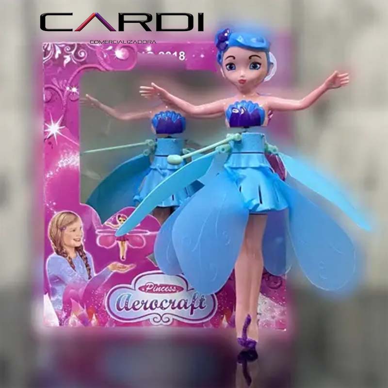 Hada Voladora con luces y sensor