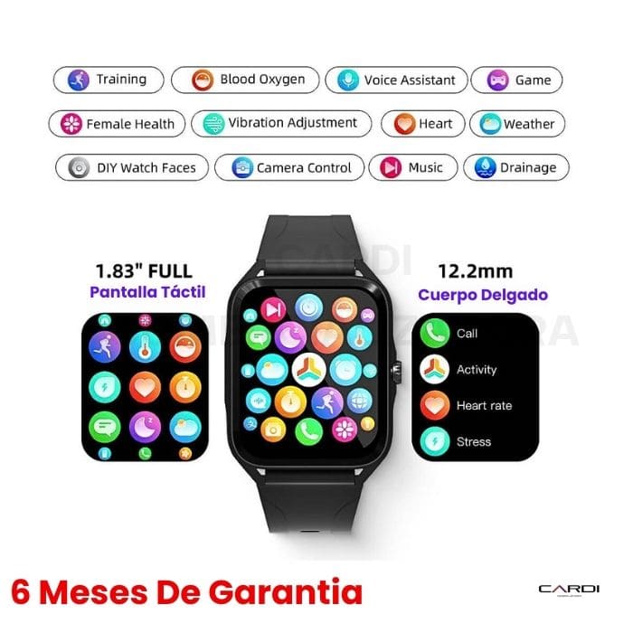 Smartwatch sumergible Q1 + 6 Meses de Garantía