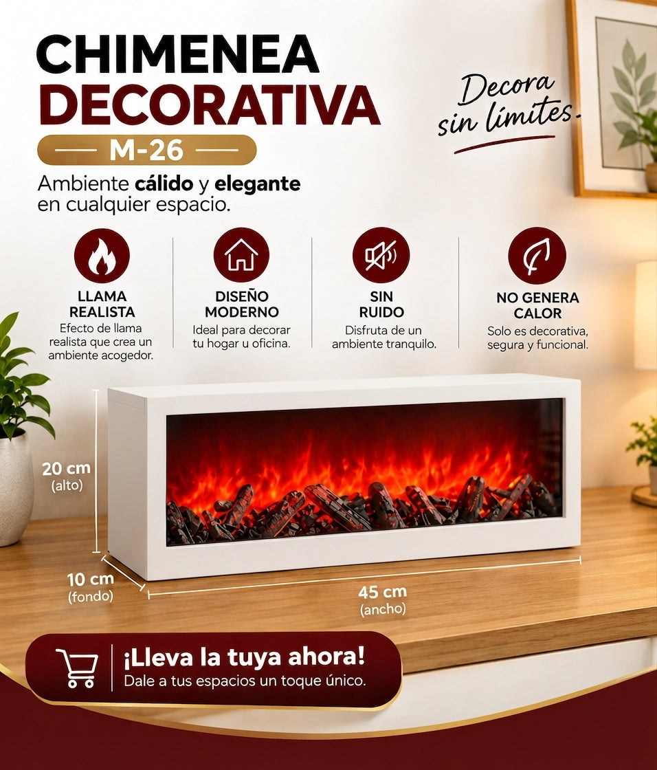 Chimenea Decorativa M-26 45x20 cm