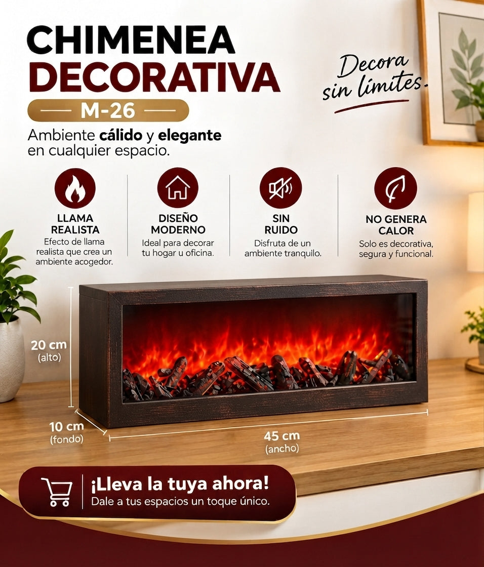 Chimenea Decorativa M-26 45x20 cm