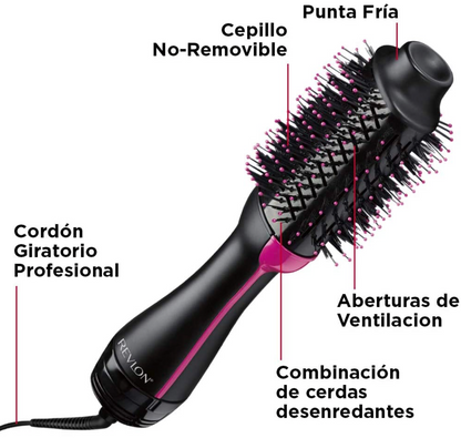 Cepillo 3 en 1 One Step Secador, Plancha y Rizadora 🌟 VOLUMINIZADOR 