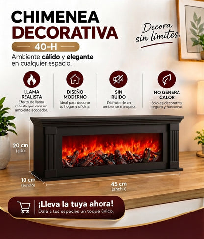 Chimenea Decorativa 40-H 40x20 cm
