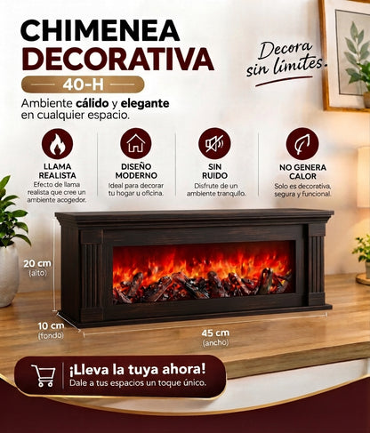 Chimenea Decorativa 40-H 40x20 cm