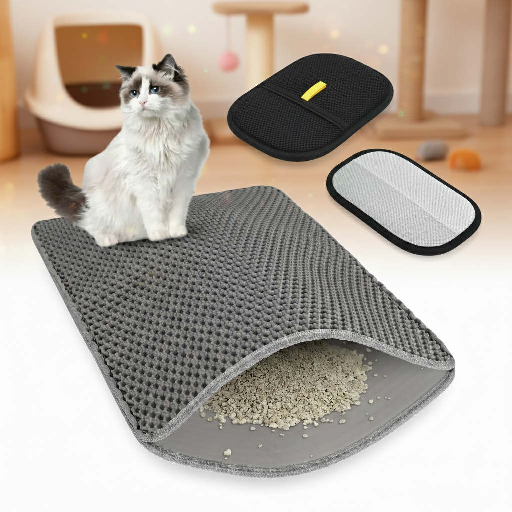 ¡!COMBO! Guante Quita pelo + Tapete Arenero