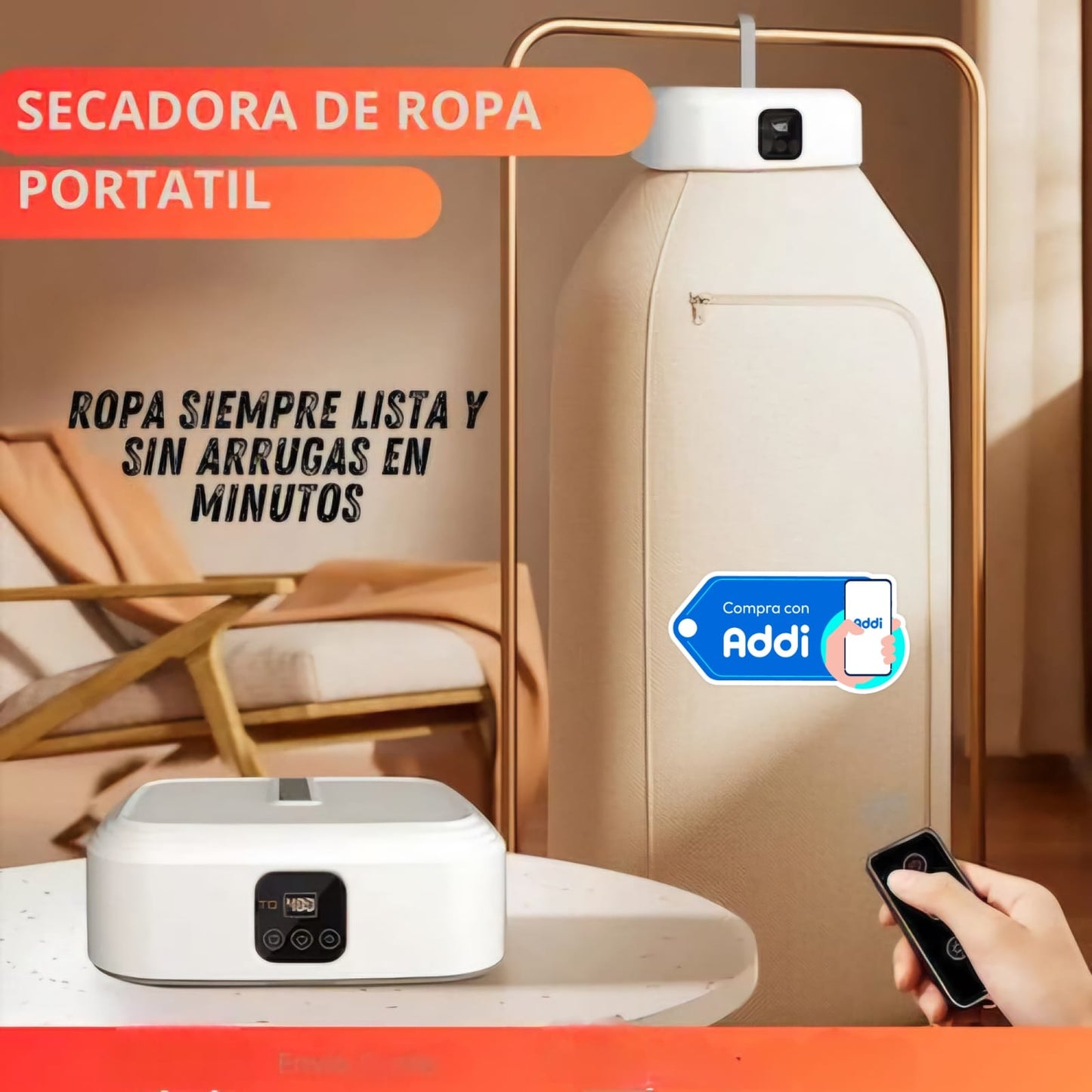 SECADORA PORTATIL DE ROPA ELECTRICA