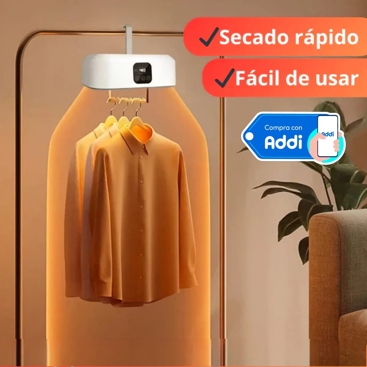 SECADORA PORTATIL DE ROPA ELECTRICA