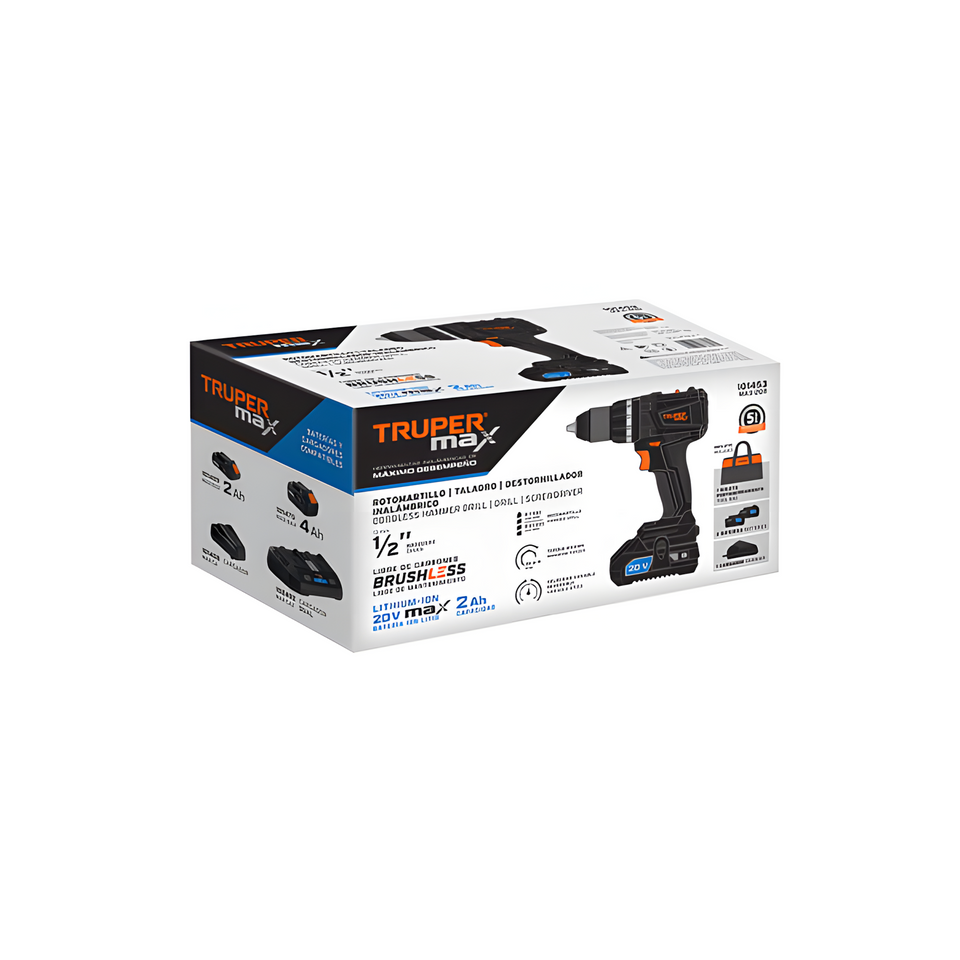 Taladro Percutor Brushless Truper Max (101453)