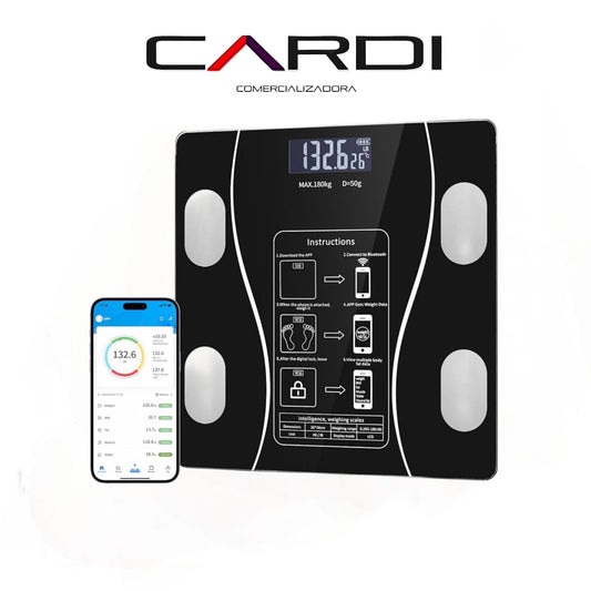 Bascula Digital Inteligente Bluetooth Recargable