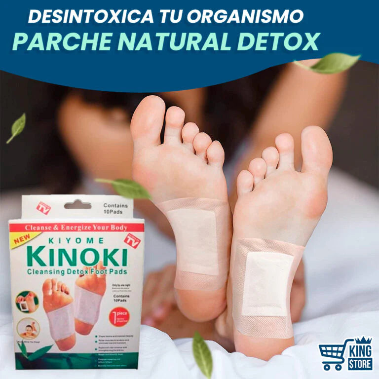 Kinoki - Parche Desintoxicante natural ingredientes 100% naturales con extractos vegetales y de bambú